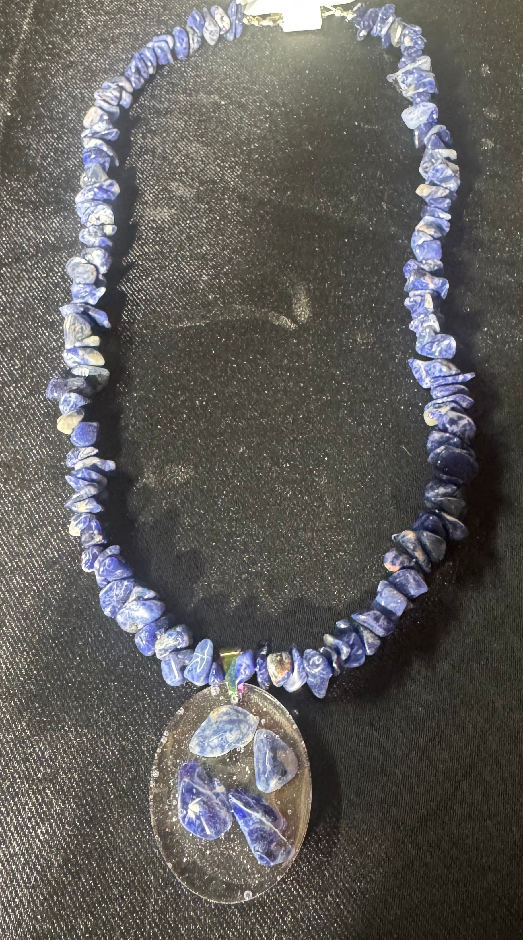 Sodalite necklace with pendant