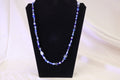 Mixed Media White and Blue Necklace